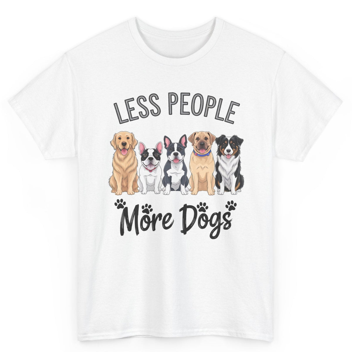 Less People More Dogs Tee
