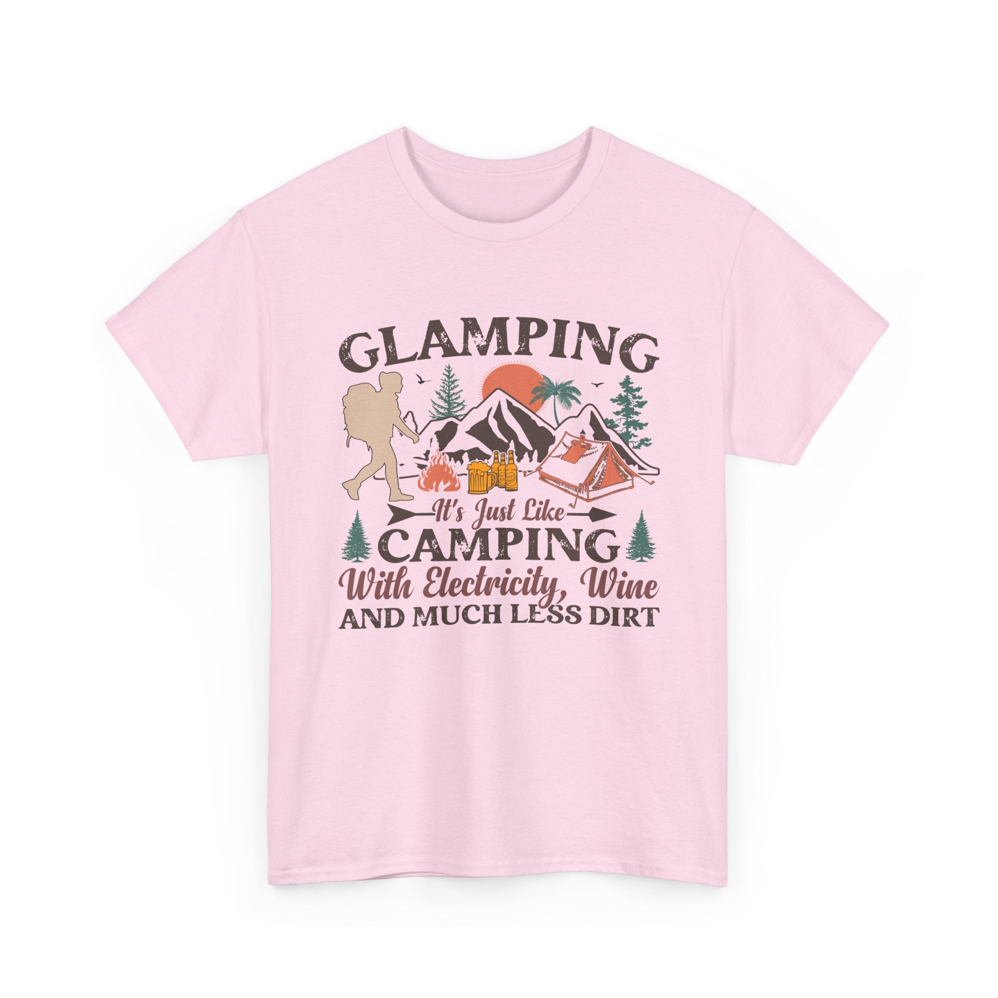Glamping With Electricity & Wine T-Shirt
