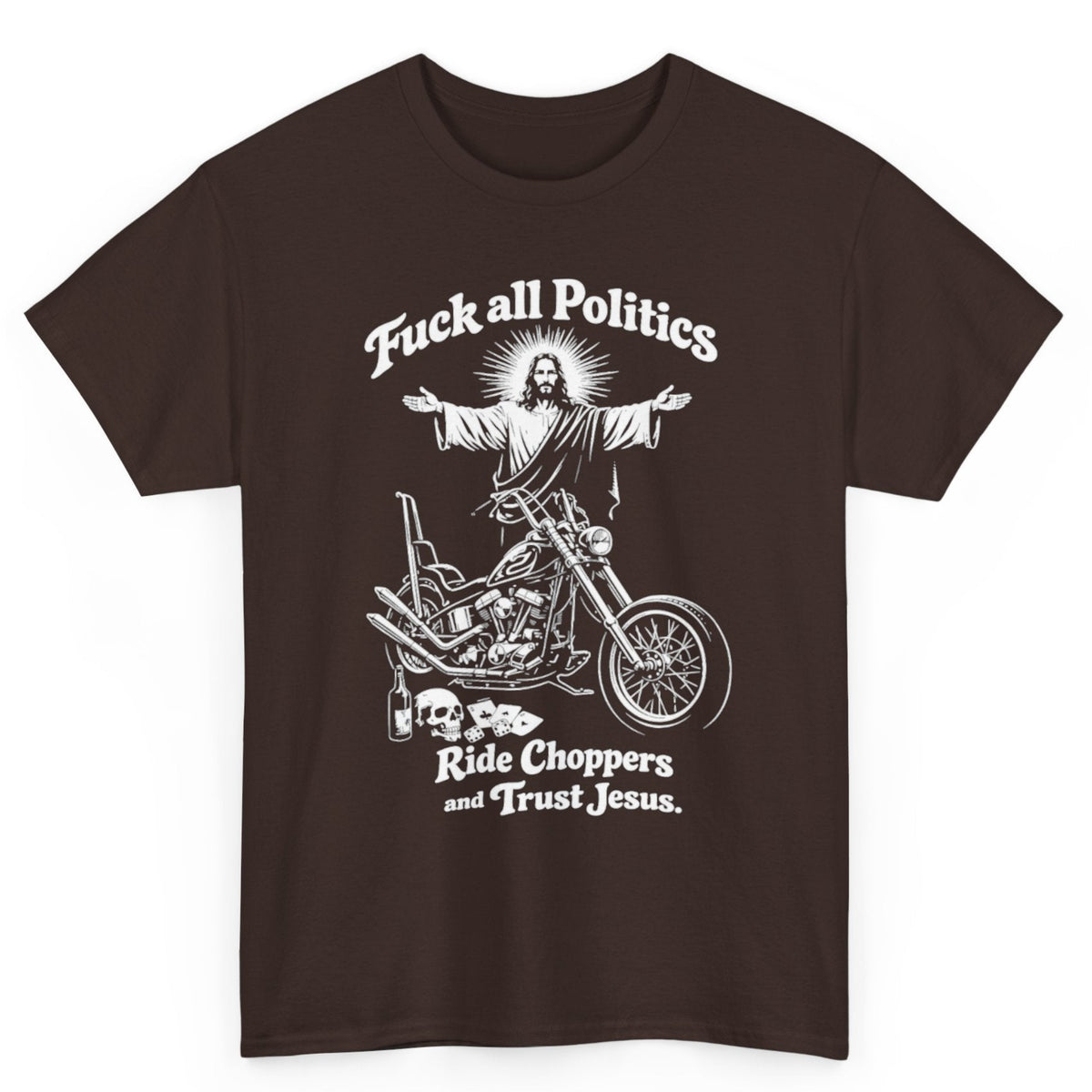 Ride Choppers And Trust Jesus Tee
