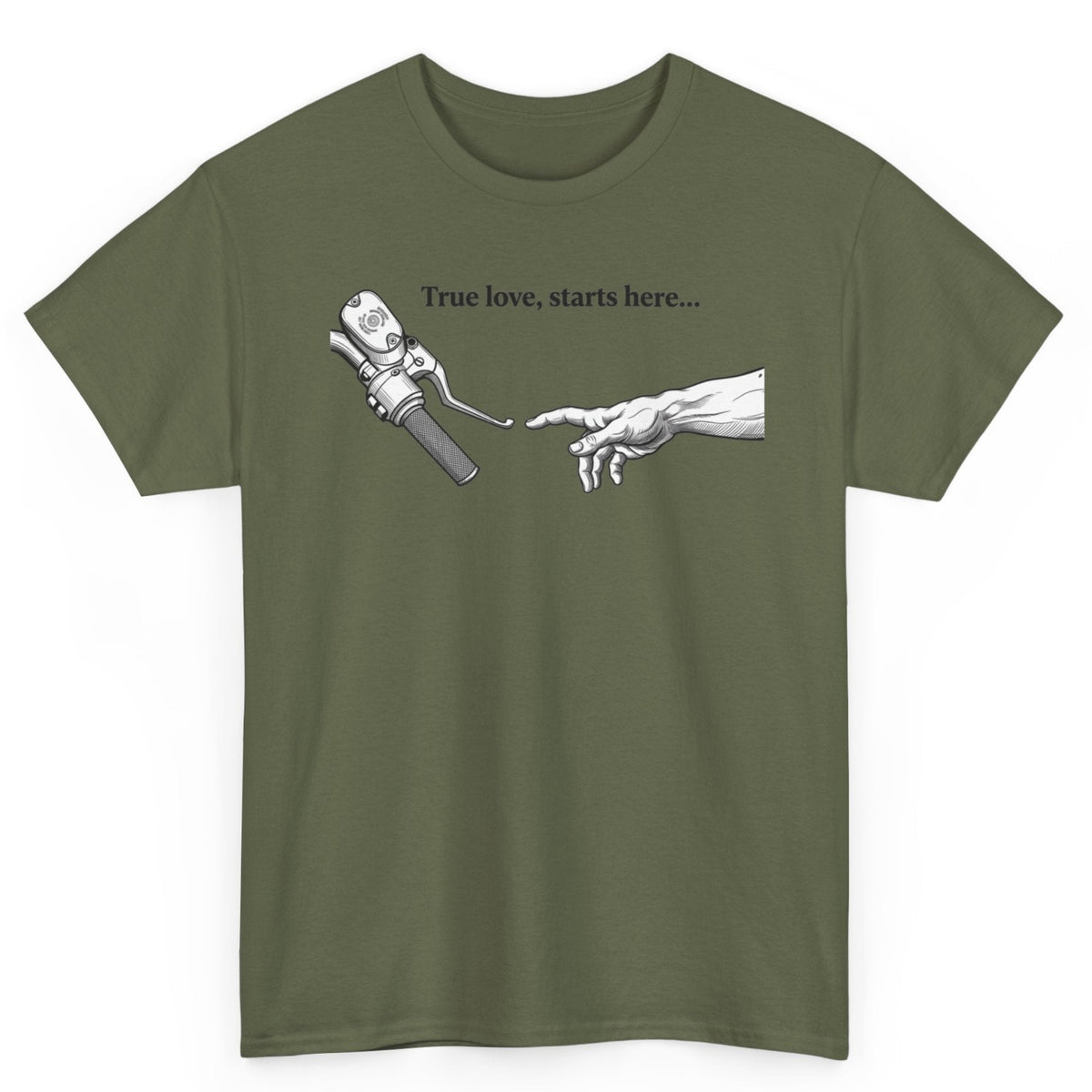True Love Starts Here Biker Tee