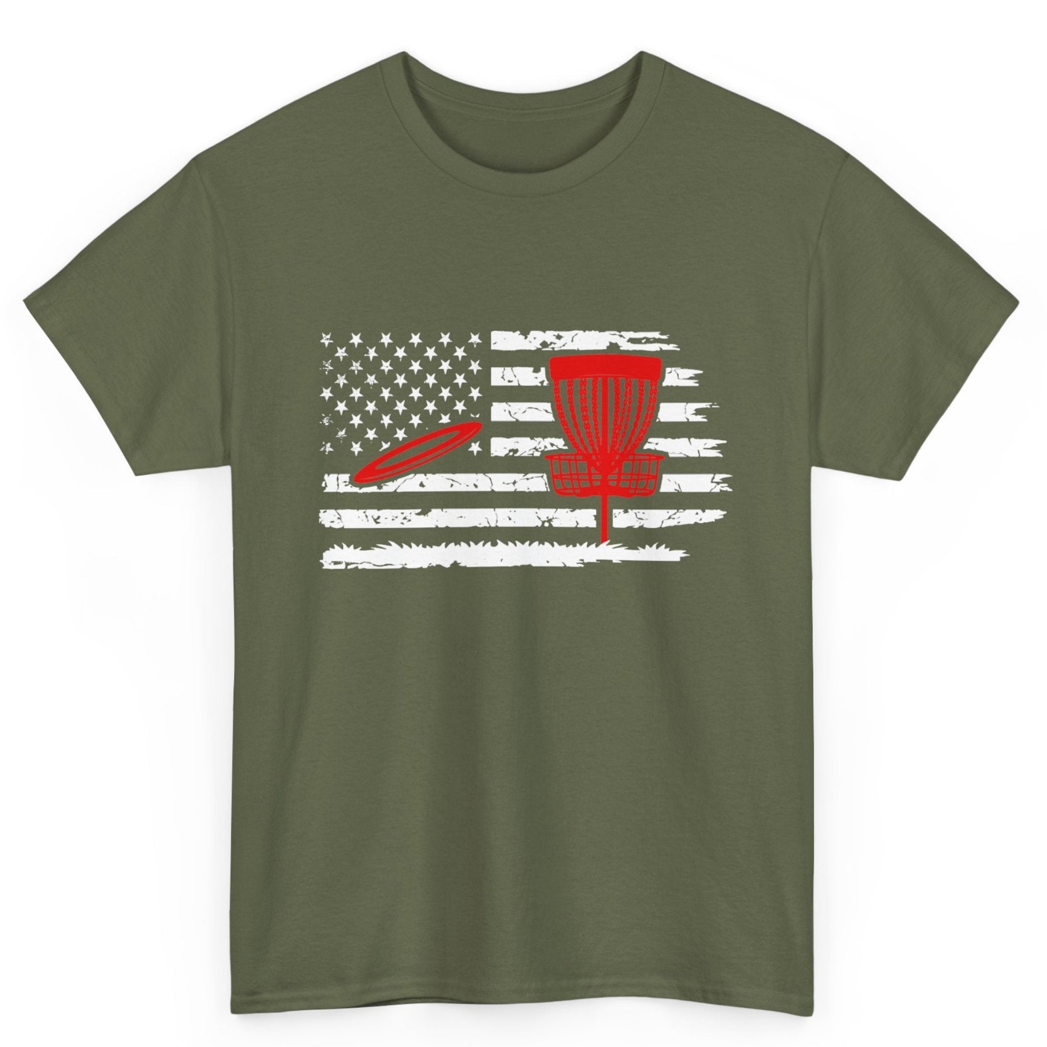 Red White & Disc Golf Tee
