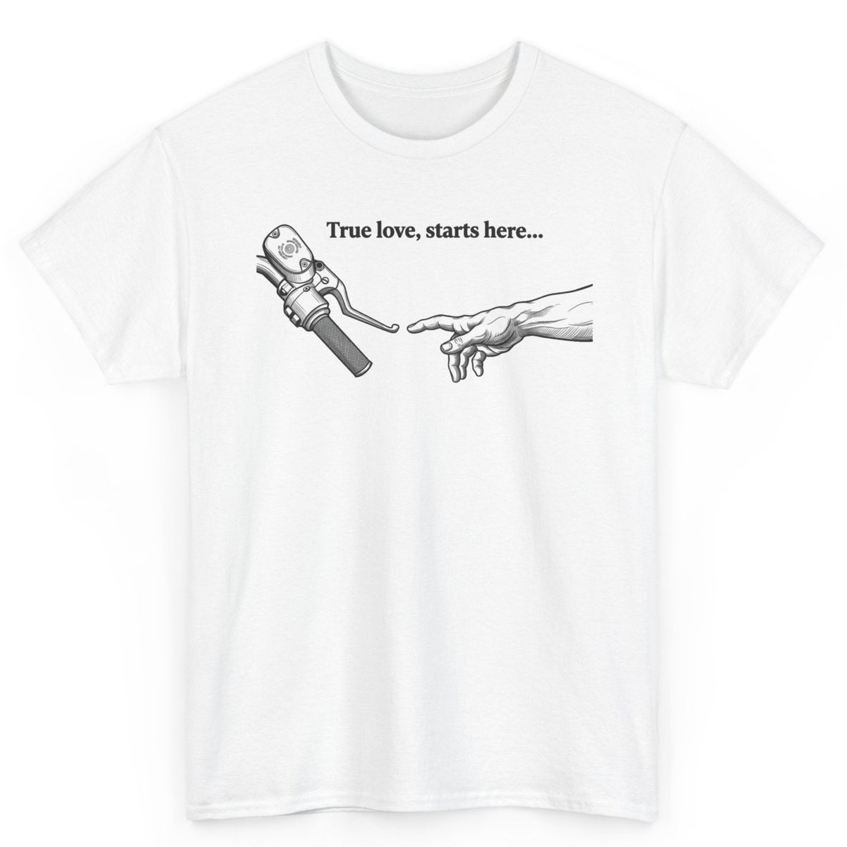 True Love Starts Here Biker Tee