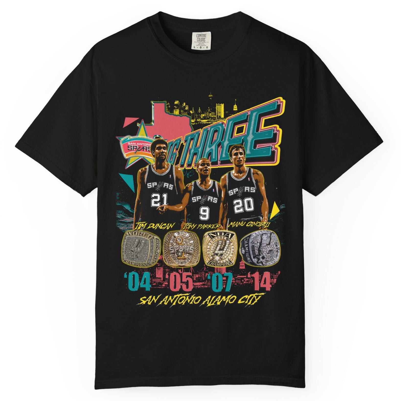 Spurs Big 3 Tee