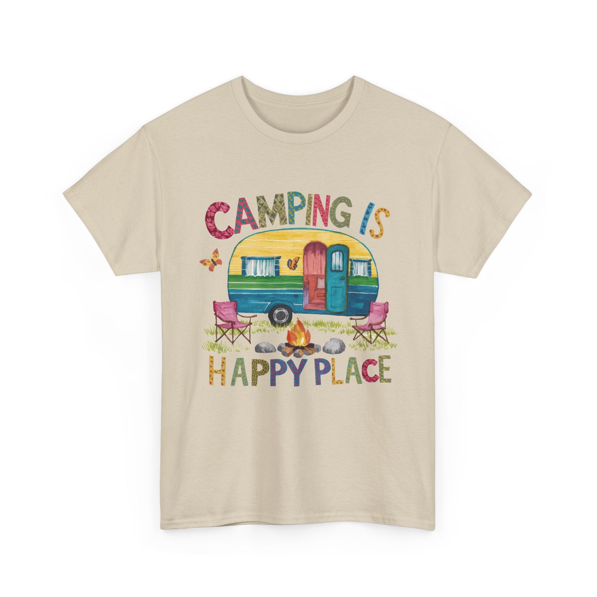 Camping Is My Happy Place Tee
