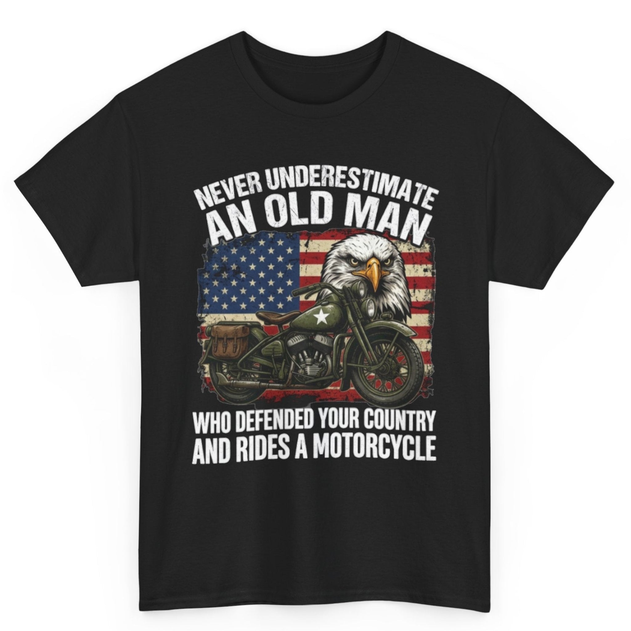 Never Underestimate an Old Biker Tee