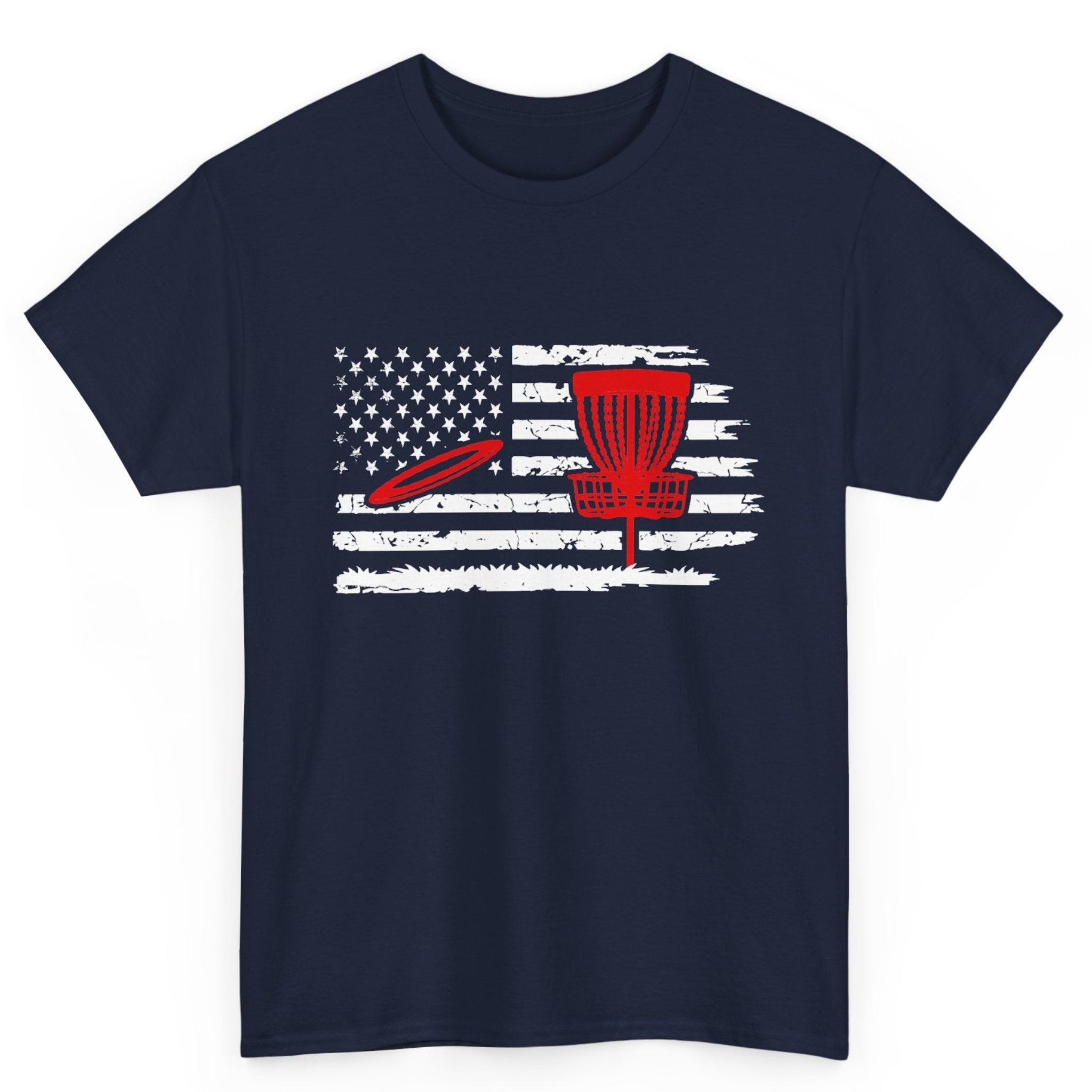 Red White & Disc Golf Tee