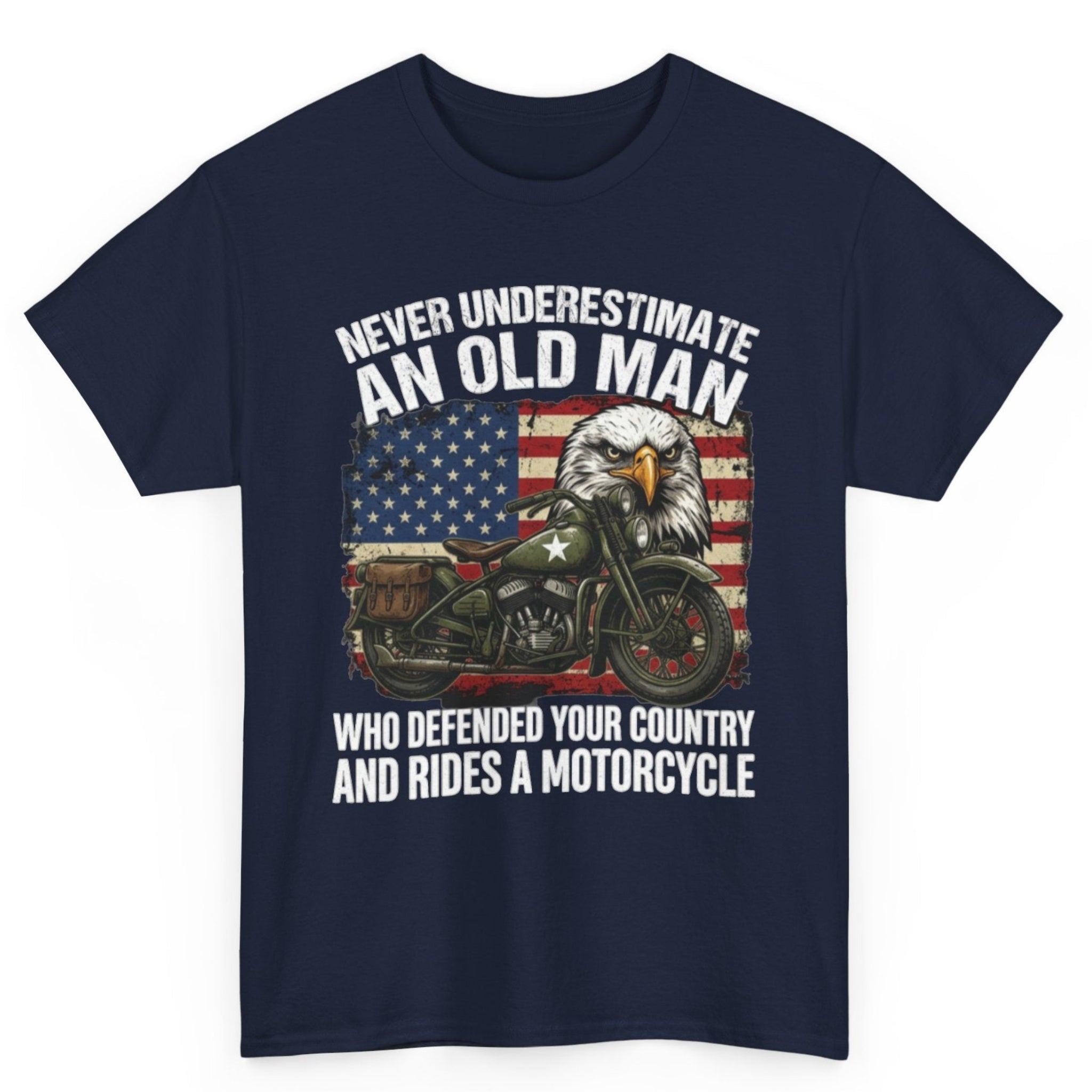 Never Underestimate an Old Biker Tee