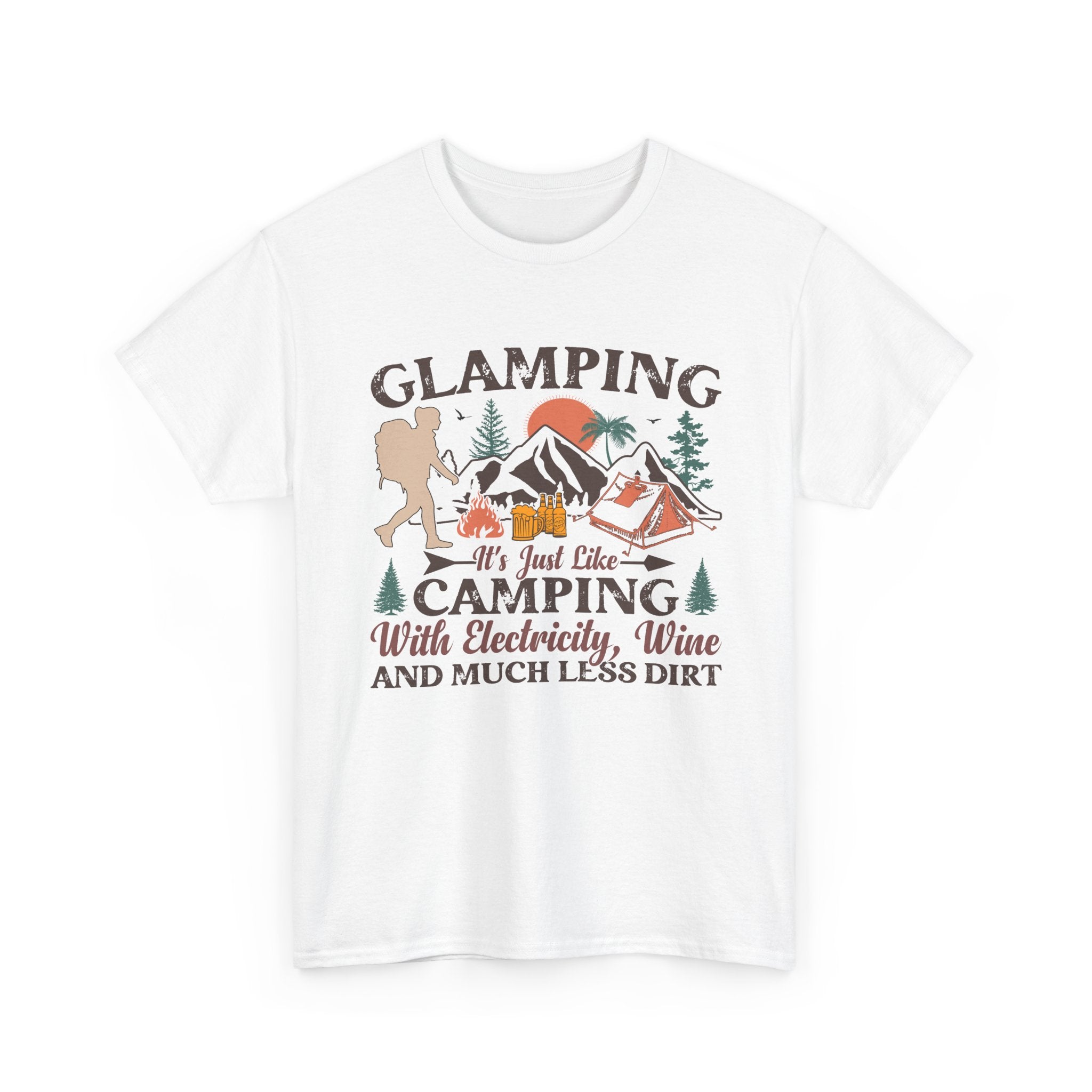 Glamping With Electricity & Wine T-Shirt