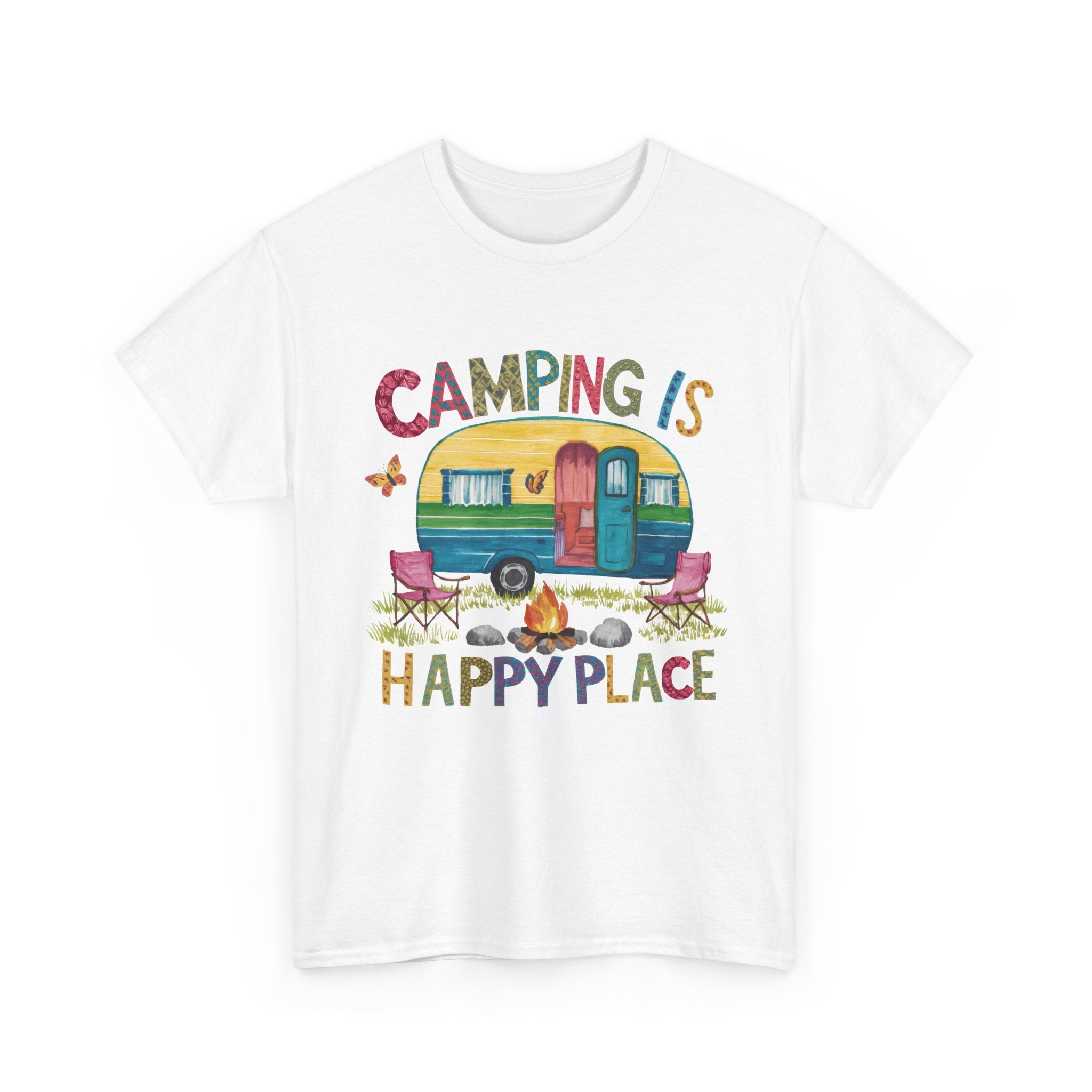 Camping Is My Happy Place Tee
