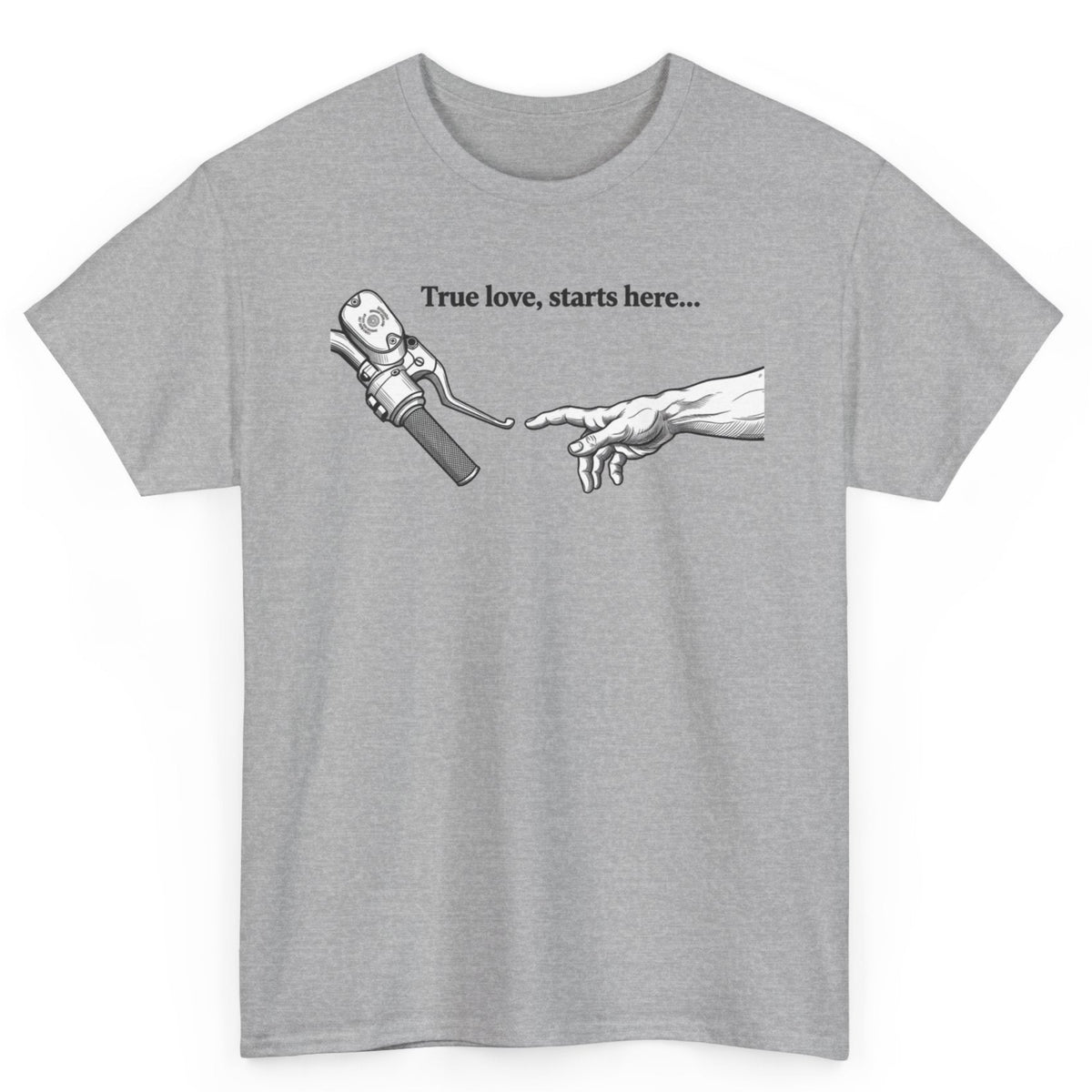 True Love Starts Here Biker Tee