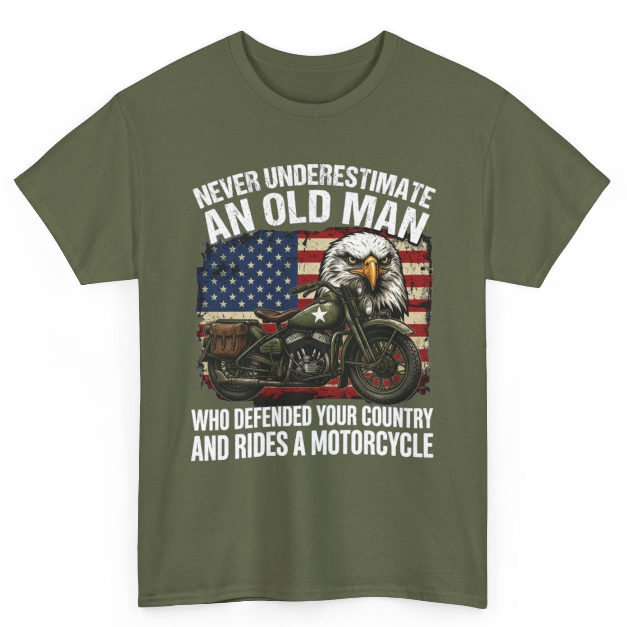 Never Underestimate an Old Biker Tee