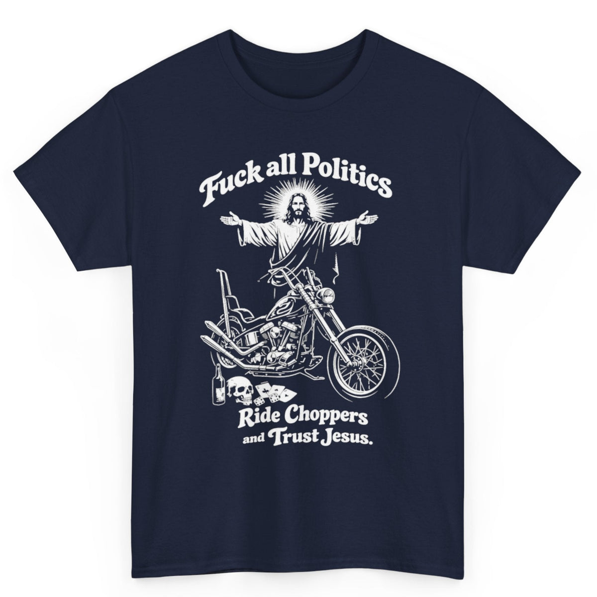 Ride Choppers And Trust Jesus Tee