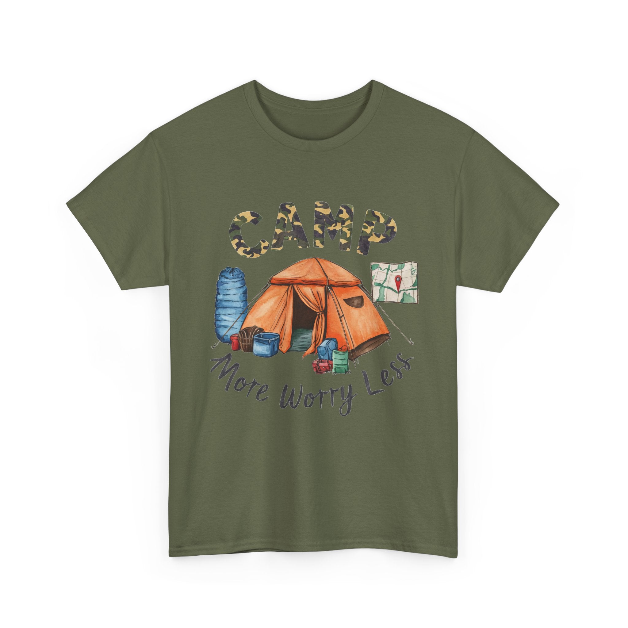 Camp More Worry Less Tee